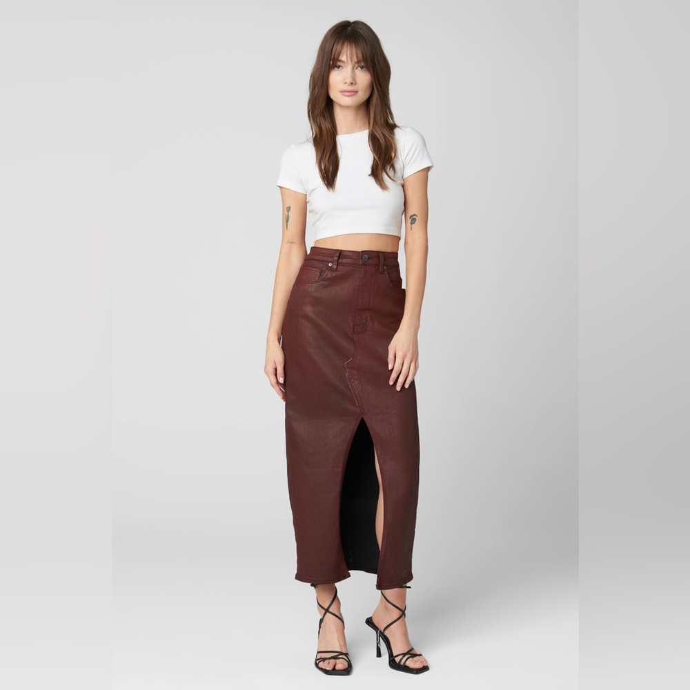 BlankNYC Coffee Talk Midi Skirt